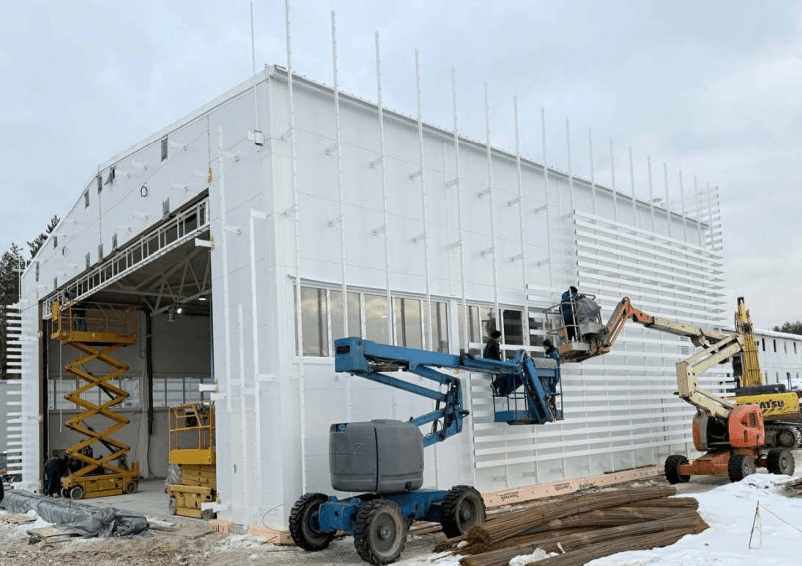 Авиационный ангар для вертолета ММЦ Клиника Белоостров